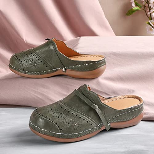 Cydmoty Knotted Cutout Vintage shoes, Women's Flats with Knot Front Cute Ballet Flats for Women Casual Dressy Shoes2