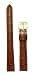 Ladies Alligator Grain Leather Watchband Tan 12mm Watch Band - by JP Leatherworks