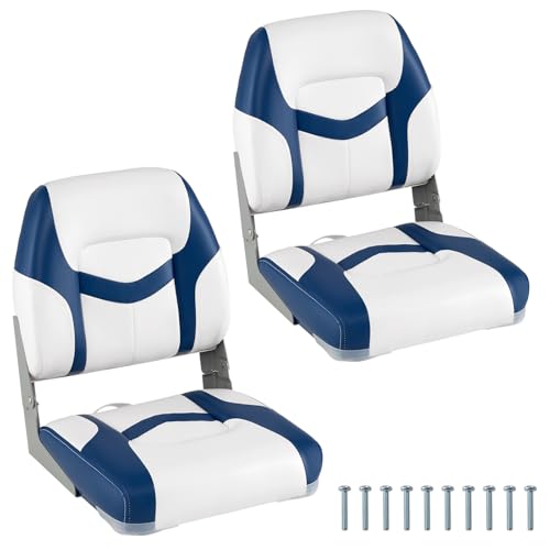 【Design Pieghevole per Risparmio di Spazio】Dotati di cerniere in alluminio resistenti alla ruggine, i sedili per cabina possono essere facilmente piegati quando non vengono utilizzati. Questa funzione pieghevole consente di risparmiare spazio sulla tua barca, permettendo un'area del ponte più organizzata.