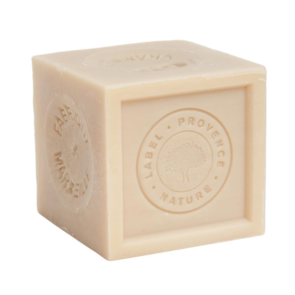 Label Provence Nature Savon De Marseille – biologisch abbaubarer französischer Seifenwürfel aus 72 % reinem biologischem Pflanzenöl – pflegend – Hände Körperwäsche und Haushaltswäsche – 600 g Würfel –