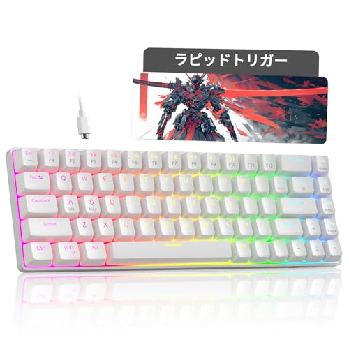 MageGee ラピッドトリガー キーボード | 68キー 英語配列 有線 RGB 60% サイズ |...