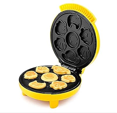 SZHWLKJ Multi-Functional Waffle Maker,Automatic Temperature Control Fully Automatic Mini Children's Breakfast Scones Baked Breakfast Bread Eggs Sandwich Machine