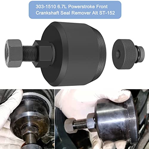 For Powerstroke 6.7L Front & Rear Crank Seal Installer Remover Master Set Fits For Ford Super Duty Diesel F-250 F350 F-450 F-550 F-650 F-750 2011-2021, Replace 303-1509, 303-1514, 303-1513, 303-1510 #TOP6