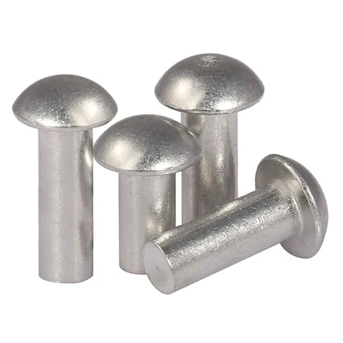 Rivets solides M5x10 aluminium pour fixation de tôles et capuchon bouton - 5