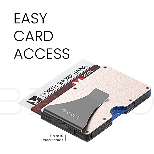 image for Bemmo Aluminum Card Holder Wallet With Money Clip | Slim Minimalist Wa