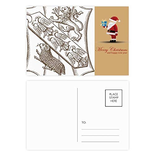Cartes postales mouton baroque impression premium artistique noir et blanc