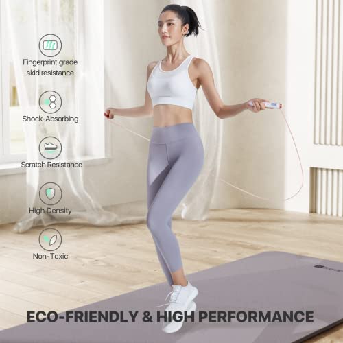 Keep Non-Slip Large Yoga Mat - Extra Long And Wide Exercise & Fitness Mat( 72"L X 32"W X 7Mm Thick) With Free Carrying Strap | Professional Tpe Workout Mat For All Types Of Yoga, Pilates & Home Workout, 7Mm, Pale Green #TOP4