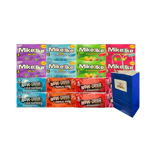Assorted Candy Mix 16 Pack – 4 Mike and Ike & 4 Now and Later
