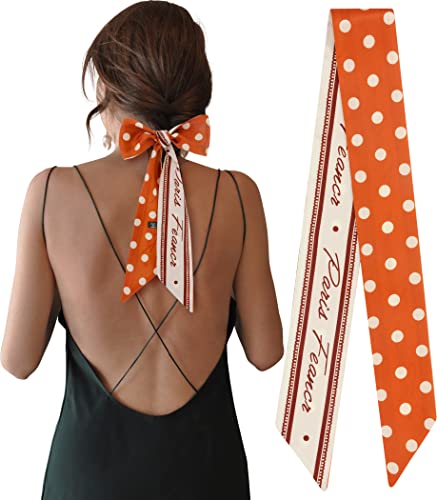 Women's Designer Neckerchief Handbag Handle Ribbon Fashion Scarf Cute Hair Tie