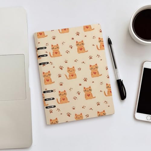 Carnet de notes A5 mignon motif patte de chat : une idée cadeau originale pour l'école - 5