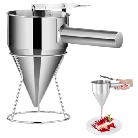 Omevett 1.2L Stainless Steel Pancake Dispenser Cover