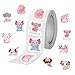 Axolotl Stickers, Waterproof Roll Decals, 6x3cm, Cute Axolotl Labels, Scrapbook Sticker Pack, Decorative Sticker Roll, for School, Notebook, Journaling, Party Supplies