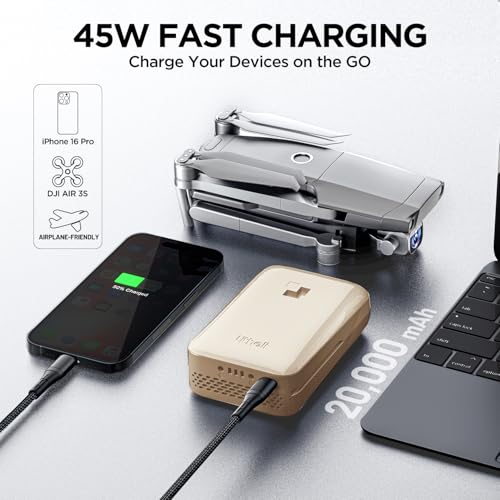 Image of LiTHELi Portable Charger 4.0Ah Lithium Batteries 45W Max Power Bank, Suit for All U20 Power Tools and Outdoor Power Equipment（Yellow）