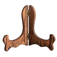 Amazon.co.jp: 木製皿立て 【2個セット】 プレートスタンド 皿立 写真