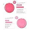 UCANBE 5 Colors Face Blusher Palette Waterproof Matte Long Lasting Lightweight Blush Powder Pink Coral Blushing Pallet with Brush Mirror Women Makeup Gift Set Kit