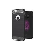 iPhone 6S Case, iPhone 6 Case Shockproof Protective Kit with [2 Tempered Glass Screen Protectors] Heavy Duty TPU Case Anti-Slip Brushed Back Design Cover for iPhone 6S & iPhone 6 4.7
