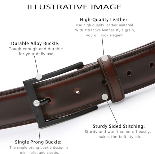 Image of Urban alfami Vegan Leather Belt for Men | Formal /Casual