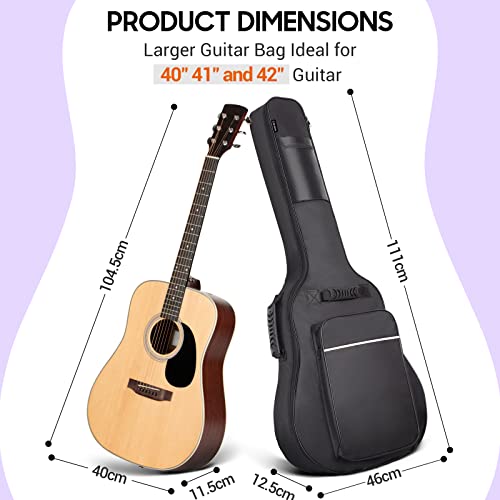 CAHAYA Gitarrentasche Gig Bag Oxford Gitarre Tasche Gitarren Bag Tragetasche Konzertgitarren Taschen wasserdichte 40 41 42 Zoll Guitar Case CY0149