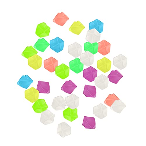 SHINEHUA 100 Pièces Lumineuse, Galet Lumineux Cailloux Artificiels Pierres Décoratives dans la Nuit pour Jardin Extérieur Aquarium Passerelles Piscine Chemin (B, 100pcs)