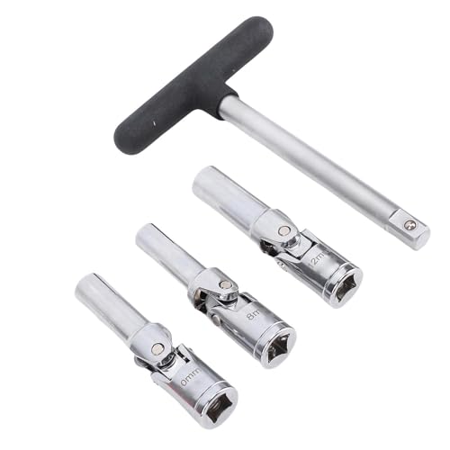 Jeu d'outils de prise de bougie de préchauffage avec douilles et barre en T pour mécanique