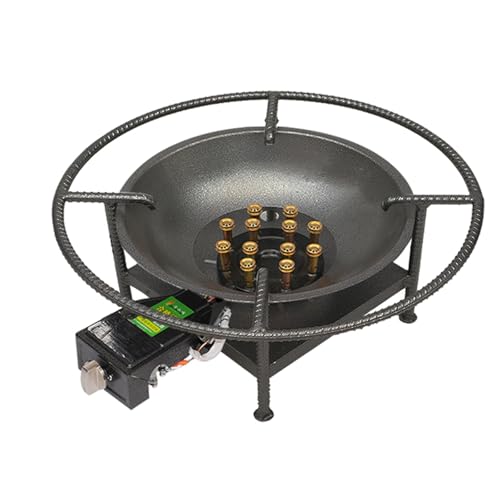 Rechaud Gaz Camping Portable, Basse Pression, Bruleur Gaz, Allumage Électronique, Idéal pour La Cuisine en Plein Air, Les Sautés au Wok et Comme Brûleur de...