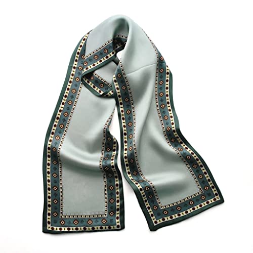 JYDQT Seda Bufanda pañuelo Pelo Damas Bufanda Cinta Cuadrada pañuelo de pañuelo de Cabeza de pañal Regalos (Color : A, Size : One Size)