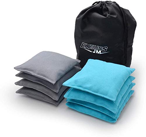 JMEXSUSS Weather Resistant Standard Corn Hole Bags, Set of 8 Regulation Cornhole Bags