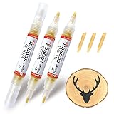 3 PCS Scorch Pen Marker - SUIUBUY Chemical Wood Burning Pen Marker - Heat Sensitive, Double-Sided...