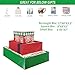 Party Funny 14 Decorative Christmas Gift Boxes with Lids and 80-Count Foil Christmas Gift Tag Stickers (Assorted size, 6 Rectangle, 4 Square, 4 Small Square)