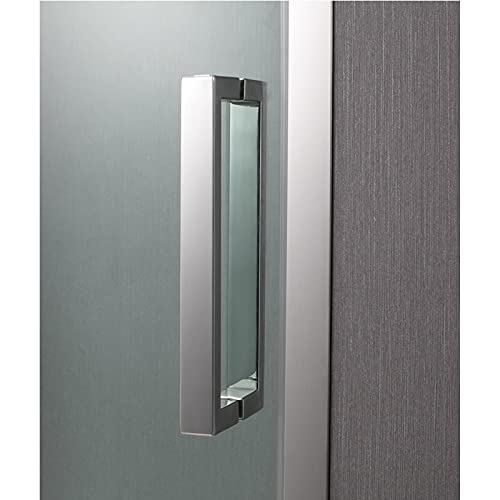 Manija para puerta de vidrio con toallero resistente para mamparas de baño 4