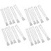 Jutagoss 100 Pcs Plastic Test Tubes with White Cap, Mini Test Tube, 12x75mm, Storage Container for Beads Yeast Specimen Sample Laboratory