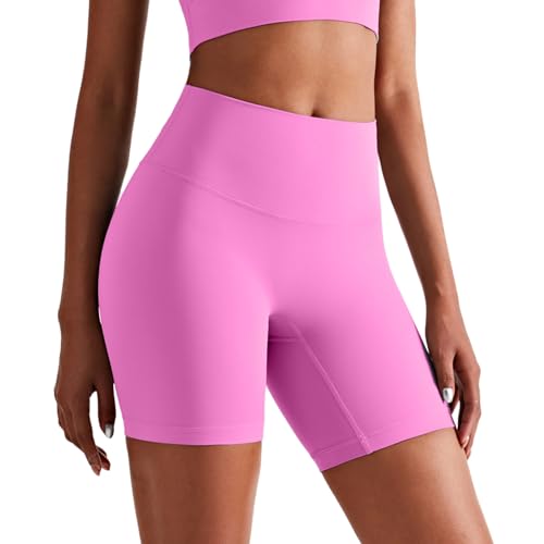 JTSONN Pantaloncini Palestra Donna Senza Cuciture Ciclisti Fitness Shorts Pantaloncini Sportivi Vita Alta Yoga Pantaloni Leggins Corti Donna Hotpants