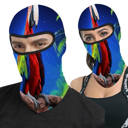 Ski Mask for Men Women Parrot Printed Balaclava Face Mask Thermal Face Mask Cold Weather Motorcycle Gear Ski Mask Winter Face Mask for Women Men miniatura 1