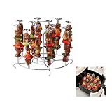 Skewer Stand, 304 Stainless Steel Air Fryer Skewer Rack Compatible with Instant Pot 8 Qt, Kabob Holder for Kitchen Grilling Chicken Meat Barbecue