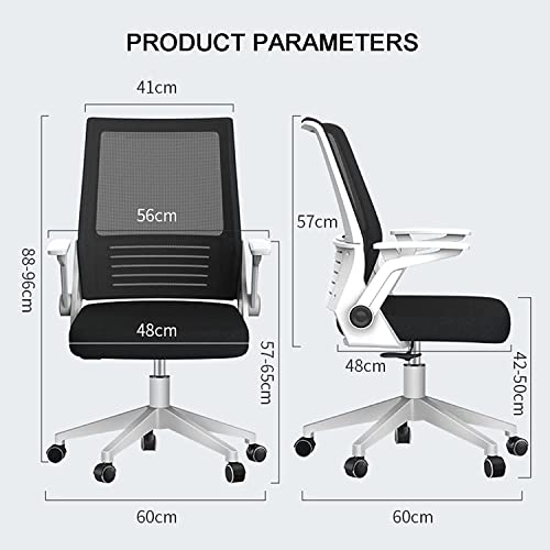 Chaise de bureau ergonomique en maille respirante et pivotante à 360°