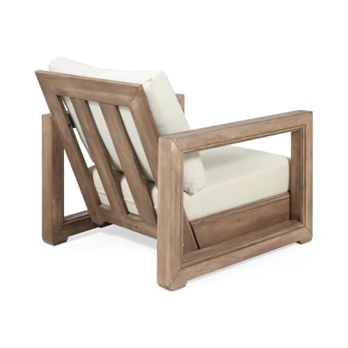 Image of MISAN Solid Sheesham Wood Sofa Set for Living Room | Natural Finish Wooden Sofa with Cushions for Home & Balcony | Solid Wood Sofa | Rosewood Sofa Set for Home & Office (2+1+1 Seater)
