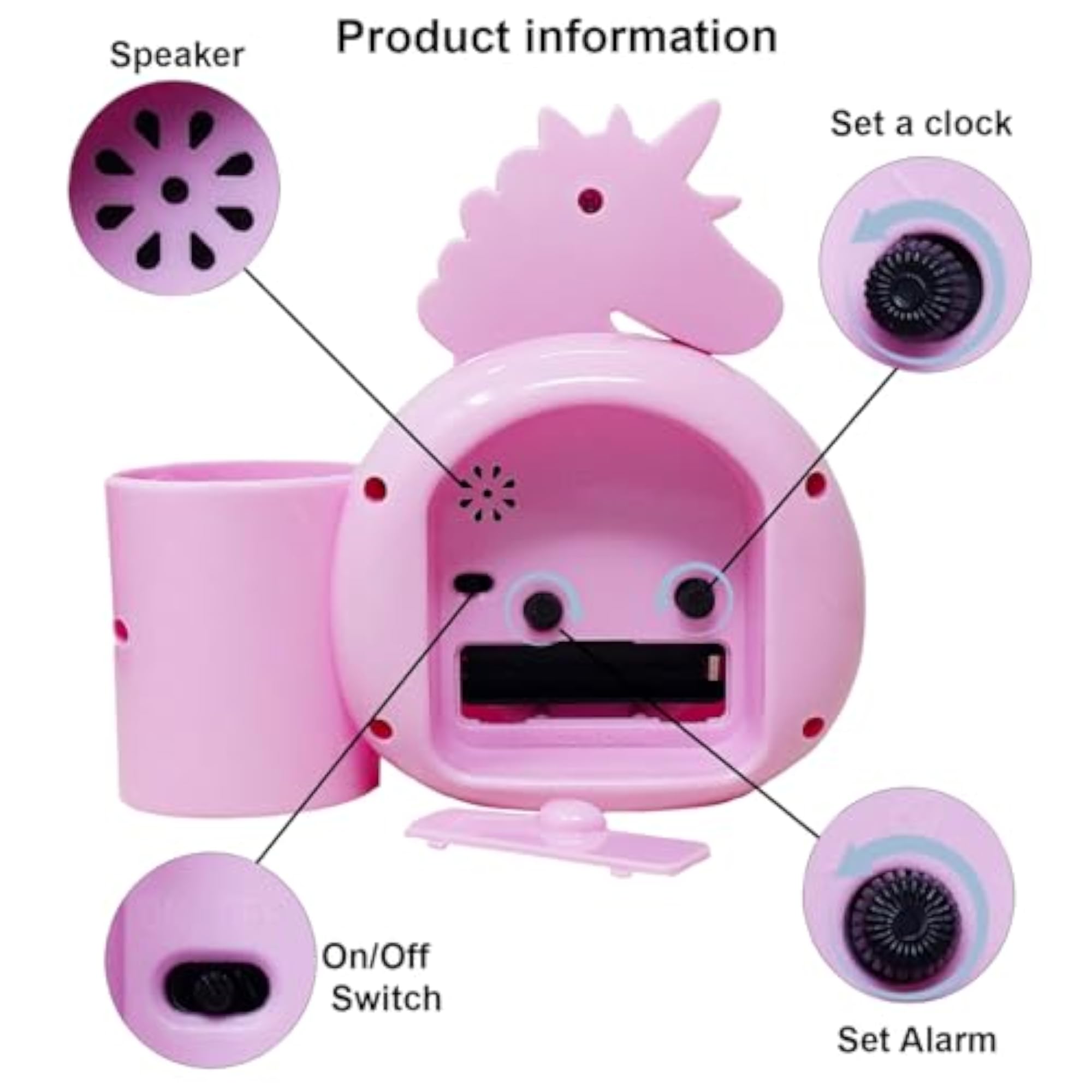 Kids Bedroom Unicorn Alarm Clock Gift