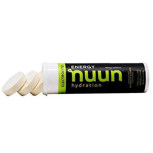Nuun Sport + Caffeine: Electrolyte Tablets, Fresh Lime, 1 Tube (10 Servings) #TOP1