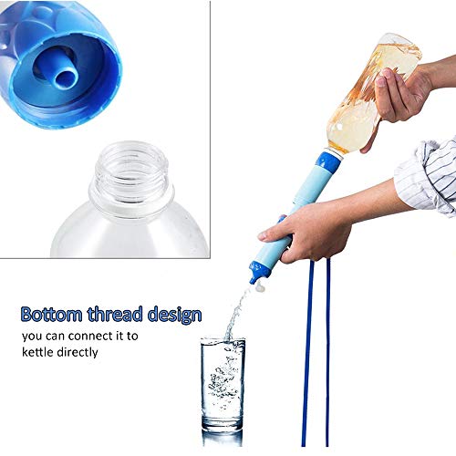 Ajcoflt Filtro de Água ao ar livre Sistema de Filtração de Purificador de Água de Palha Projeto de L