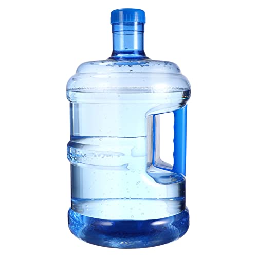 VICASKY Large Capacity Water Jug with Handle Portable Outdoor Water Container for Camping Picnics and Travel Pet Material Transparent Design Wide Mouth for Easy Filling