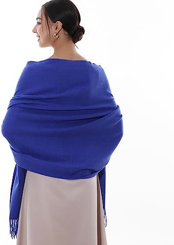 RIIQIICHY Pashmina Shawl Wrap for Women Wedding Ladies Winter Scarf