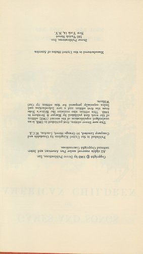 Games and Songs of American Children: Collected... B0006AYBQ8 Book Cover
