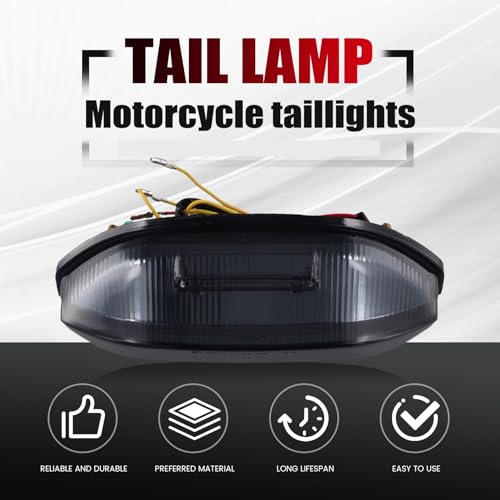 Luz trasera de freno intermitentes integradas CBR600RR 2013 2015 2018 2020 2022 negro 2