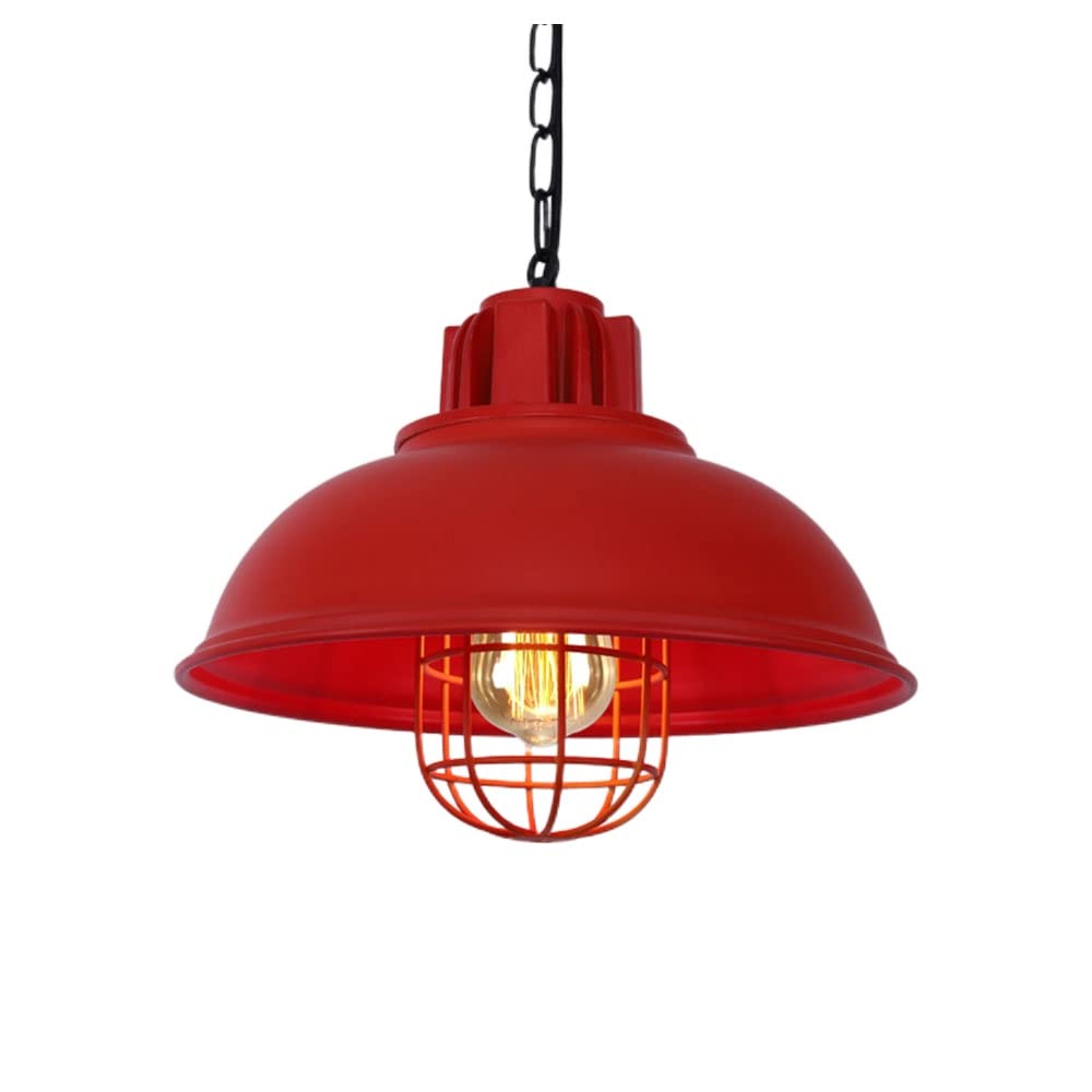 SHUANGZ Industrial Style Single Head Restaurant Pendant Lamp Light Rustic Chandelier E27 Adjustableh
