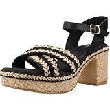 Sandalias Popa Melia Yute Mujer Negro 39