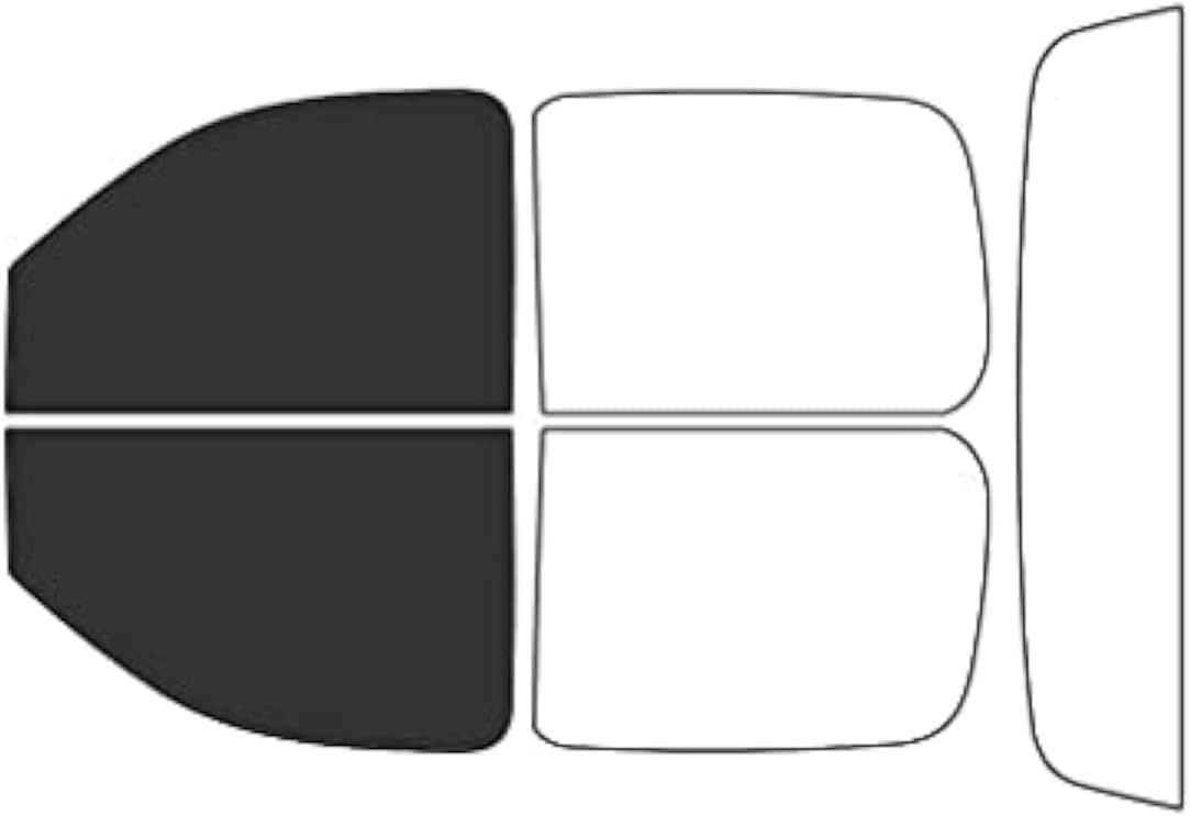 Rvinyl Window Tint Kit Compatible with Chevrolet Avalanche 2007-2012 - Black 20% - Single Ply No Bubble Film - Do it Yourself Vehicle Front Precut Kit