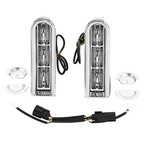 Soportes para alforjas con luces LED integradas para Harley Davidson Touring Road Glide, Road King y Street Glide (modelos 2014 en adelante) miniatura 1