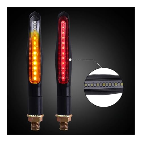Clignotants LED moto anti-hyperflash avec relais et feux stop intégrés