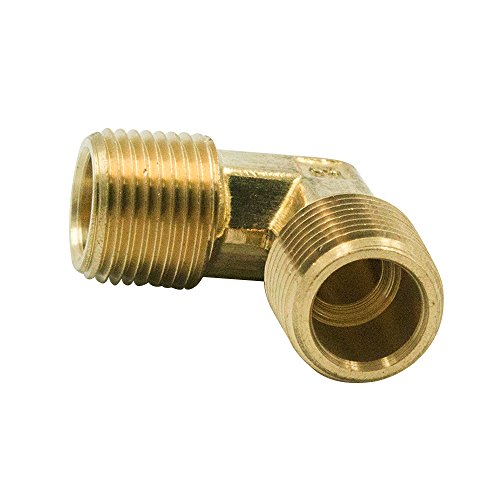 Legines 90-Degree Male Elbow Fitting, Forged Brass 90 Degree Right Angle Ell, 1/4" Npt Male X 1/4" Npt Male, Pack Of 2 #TOP3