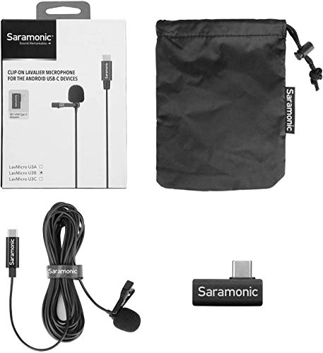 Saramonic Lavmicro Digital Usb Type-C Lavalier Microphone With 90 Degree Usb Adapter With 20Ft Cable Compatible With Ipad Pro, Mac Pc, Samsung, Lg, Google Nexus, Other Usb-C Type Smartphones #TOP6